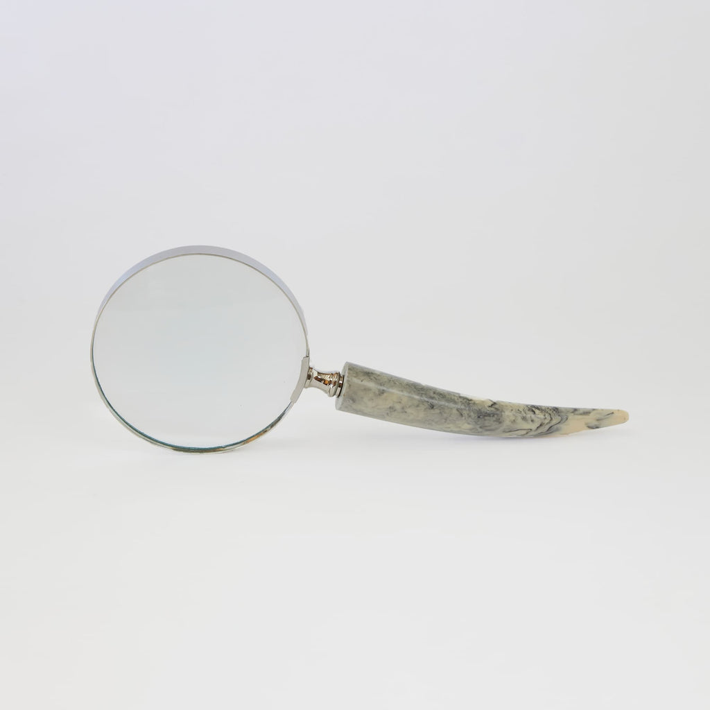 Magnifying Glass with Faux Horn Handle