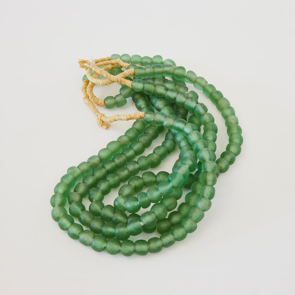 Glass Bead Strands - available in 3 colors. Sold by single strand  Color: Green